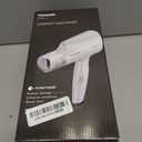 Panasonic nanoe Compact Hair Dryer with Oscillating Quick Dry Nozzle for Healthier-Looking Hair, Folding Blow Dryer for Travel and Home, 3 Airflow Hairdryer Settings - EH-NA2C-W (White)