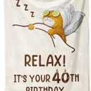 40th Birthday Gifts Women, 40 Year Old Birthday Gifts for Women- Throw Blanket 50"x60" - Happy 40th Birthday Gift Ideas for 40 Year Old Woman - 1985 Birthday Decoration Gift for Wife Mom Friends