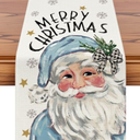 Artscope Buffalo Plaid Christmas Table Runner, Xmas Winter Holiday Kitchen Dining Table Decoration for Christmas Home Party Decor 13x120 Inch-Beige, Artscope Merry Christmas Santa Claus Table Runner, Xmas Winter Snowflakes Holiday Kitchen Dining Tabl