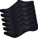 Busy Socks Unisex Invisible No Show Socks Moisture Wicking & Odor Eliminating 6 Pair