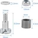 Dokili 3Pcs Trimmer Head Shoulder Bolt Kit for Stihl PolyCut 10-3 20-3 40-3 41-3 FS38 FS45 FS55 FS56 FS90 FS100 FS130 String Trimmer Brushcutter 4111-710-8700