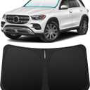 INSAUTO Custom Fit Windshield Sun Shade for Mercedes-Benz GLE/GLS 2020-2026 | Foldable Front Window Sunshade Car Accessories, UV & Heat Reflector, Keeps Interior Cool, Includes Storage Bag