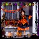 Zeyune 16 Pcs Halloween Ball Ornaments for Tree 2 Inch Halloween Tree Decorations Pumpkin Ghost Bat Spider Glitter Ornaments with Sequins for Holiday Party Hanging Decorations (Spooky Style)