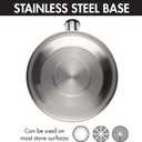 Primula Stewart Whistling Stovetop Tea Kettle Food Grade Stainless Steel, Hot Water Fast to Boil, Cool Touch Folding, 1.5-Quart, Brushed with Black Handle