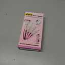 4 in 1 Bikini Body Trimmer for Women | Rechargeable & Waterproof | Grooming Kit with Body, Facial, Eyebrow and Nose Attachments | Precision Trimmer for Smooth, Painfree Hair Removal (Rosegoldwhite)