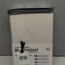 100% Blackout Shield Linen Blackout Curtains for Bedroom 84 Inches Long, Back Tab/Rod Pocket Living Room Drapes, Thermal Insulated Blackout Curtains 2 Panels Set, 50" W x 84" L, Cream