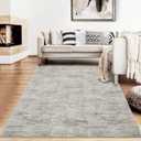 RUGSREAL Living Room Area Rug 9x12 Machine Washable Rug Non-Slip Stain Resistant Modern Abstract Carpet Contemporary Accent Throw Floor Carpet for Dining Room Solid Area Rug for Home Office, Taupe