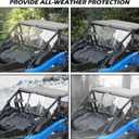 SAUTVS Rear Windshield for Kawasaki Teryx KRX 1000 20-26, Heavy Duty Full Clear Combined Back Windshield Window Full Rear Windscreen for Kawasaki Teryx KRX 1000 2020-2026 Accessories