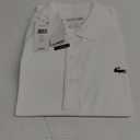Lacoste Men's Big Sport Regular Fit UV Protect Polo Shirt (Large, White)