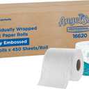 Angel Soft Professional Series by Georgia-Pacific PRO 2-Ply Embossed Toilet Paper, White, Individually Wrapped, 450 Sheets Per Roll, 20 Toilet Tissue Rolls Per Case, 16620