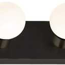 Design House Vanity Lights, 4 Linear Lights, Dimmable, Horizontal or Vertical Use, Uses (4) 60W Bulbs, for Bathroom/Makeup Vanity, Matte Black, 24.0. in. L x 4.33 in. H x 2.0 in. D, 588574-BLK