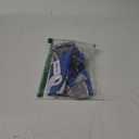 Happy 65th Birthday Decorations,65th Blue & Silver Balloon Large Birthday Hanging Banner Sign,65th Bday Party Supplies.