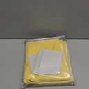 WEST LAKE Yellow Water Resistant Fabric Shower Curtain Yellow and Off White Color Block Bath Room Curtain for Hotel Bathroom 72 Inches Long, Grommet Top,NO Hook,70x72 inch