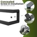 SAYAYO Double Towel Bar for Bathroom Wall Heavy Duty, 2 Tier 32 Inch Black Bath Towel Rack Towel Holder Thicken