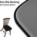 Shinnwa Dining Chair Cushions 2 Pack, Non Slip Indoor Chair Pads, U-Shaped Kitchen Seat Cushions, Set of 2, 15 x 16 Inches, Black, 4 Count