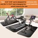 Treadmill Mat,Bike Mat,Stationary Bike Mat,Foldable Treadmill Mat for Hardwood Floors and Carpet.for Exercise Bike,Exercise Equipment Indoor Cycles,Rowing Elliptical (23.6" X 47.5")