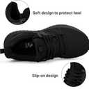 Abboos Womens Road Running Shoes Lightweight Mesh Breathable Sneakers Fashion Sports Gym Athletic Shoes Black Size 6
