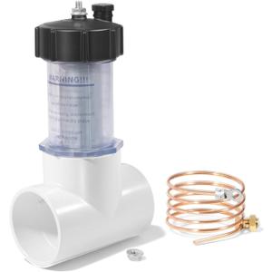 104-D Pool Inline Zinc Anode Replacement 2'' for Saltwater Pools Anti-Corrosion Sacrificial Anode with Copper Wire (Fits 104D/104-D, Protects Metal Parts)