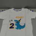 Dinosaur Birthday T Shirt 2nd Birthday Party Dino B-Day Boys Tee Gift, Size 2T