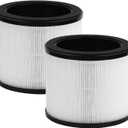 360 Air Purifier Filter for Bionaire BAPF361 - HAPF360 Type J Replacement Filter Compatible with Holmes HAP360W, 2 Pack