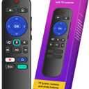 for Roku Voice Remote Control with 4 Shortcuts & Easy Setup, Voice Remote Replacement for Roku TV, Audio Devices, Most Players