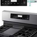 DG34-00025C Range Membrane Switch Touchpad Overlay Compatible with Samsung Stove Oven NX58R4311SS NX58R4311SG Replace 4963022 AP6885265 PS12721647 EAP12721647