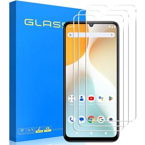 [3 Pack] Tempered Glass Screen Protector Compatible with BLU G64/G64L with 9H HD Clear Transparent Ultra thin Protective Glass Film