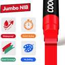 Coogert 8 Vibrant Colors Jumbo Poster Markers, 15MM Thick Permanent Acrylic Graffiti Markers, Wide Tip Paint Marker for Canvas, Posters Board, Fabric, Window, Wood, Teachers,Banner painting supplies