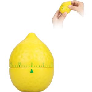 Lemon Kitchen Timer, 60 Minute Wind up Timer Mechanical Wind up Kitchen Timers with Alarm, Mechanical Desk Timer Manual Countdown Timers for Home, Study and Cooking