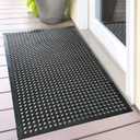 Uniboho Commercial Heavy Duty Rubber Floor Mat for Outside Non Slip 20 x 31
