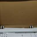 AX WABER Mobile TV Stand with Power Outlets, Floor Portable TV Stand with Wheels for 27-65Inch LCD LED OLED Flat/Curved Panel Screen TVs, Swivel,Height Adjustable&Wood Base, RollingTV Cart White (Grain)