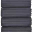 ZVH Hand Towels for Bathroom 6pcs 14X29.5inch,Quick Dry Microfiber,Super Soft,Hand Towels with Hanging Loops for Spa,Kitchen,Hotel (Dark Grey, Set of 6)