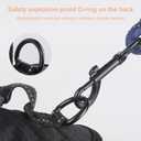 Wanheart Anti-Yank Dog Safety Vest with 2 Belt Buckles, Adjustable Soft Padding, Reflective Oxford Material, with Easy Control Handle (Orange, S:Neck (14-18''), Chest (14-19''), 11-16lbs)