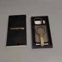 360Spin Magnetic Stand Compatible with iPhone 17 Pro Case, Ring Holder&Kickstand with Silicone Strap[Fit for MagSafe], Mil-Grade Shockproof Protective Translucent Phone Case (Desert Gold)