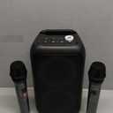 Bluetooth Speaker with 2 Rechargeable Wireless Microphone - Portable Party Speaker with Colorful Lights - Floorstanding Speakers Support TWS/AUX/USB/TF Card Ideal for Party,Home,Camping