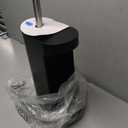 iDesign Toilet Brush with Holder and Storage Compartment - Matte Black