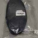 ONCAI Men's House Slippers, Cushion Memory Foam Shake Fleece and Man House Shoes with Faux Fur Lining and Indoor Outdoor Rubber Soles US Size 7-15 (8, Black)