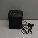 1500W Small Space Heater for Indoor Use, PTC Ceramic Space Heater with Thermostat, 3 Modes, Safety Quiet Heating, Multiple Protection, Portable Heater for Office Room Desk Use (BLACK)