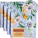 Maison d' Hermine 100% Cotton Cloth Napkins Set of 4 Everyday Reusable Square Napkins Cloth Washable Dinner Party Wedding Restaurant Hotel Kitchen Spring Summer (Passiflora, 20" x 20")