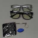 livho High Tech Blue Light Glasses - Advanced 99% Blue Light Blocking Computer Glasses - Anti Eyestrain & UV Glare Protection (*B10 Light Black+clear Grey)