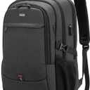 DUSLANG 17 Inch Laptop Backpack for Travel Water Resistant College Backpack for Men/Women Laptop Bag with USB Charging Port,Black