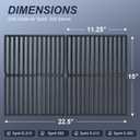 Uniflasy 15 inch Grates for Weber Spirit 200 Side Control for Weber Spirit Grill Grates 15 x 11 1/4 Spirit E/S 210 Spirit 500 Genesis Silver A for Weber Grill Grate 15" x 23" for Spirit Parts 7522