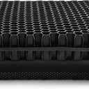 Gel Seat Cushion for Long Sitting - 16.5" x 14.5" x 2.4" (Extra ThickSoft) Gel Cushion for People Over 180 lbs, Pressure Relief Cushion for Office Chair, Egg Cushions for Wheelchair, Gel Pad for Car (Thicken Size Black Gel)