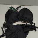 Blooming Jelly Womens Bikini Sets Two Piece Cheeky Swimsuits Curvy Cutout String Bathing Suits (Medium, Black)