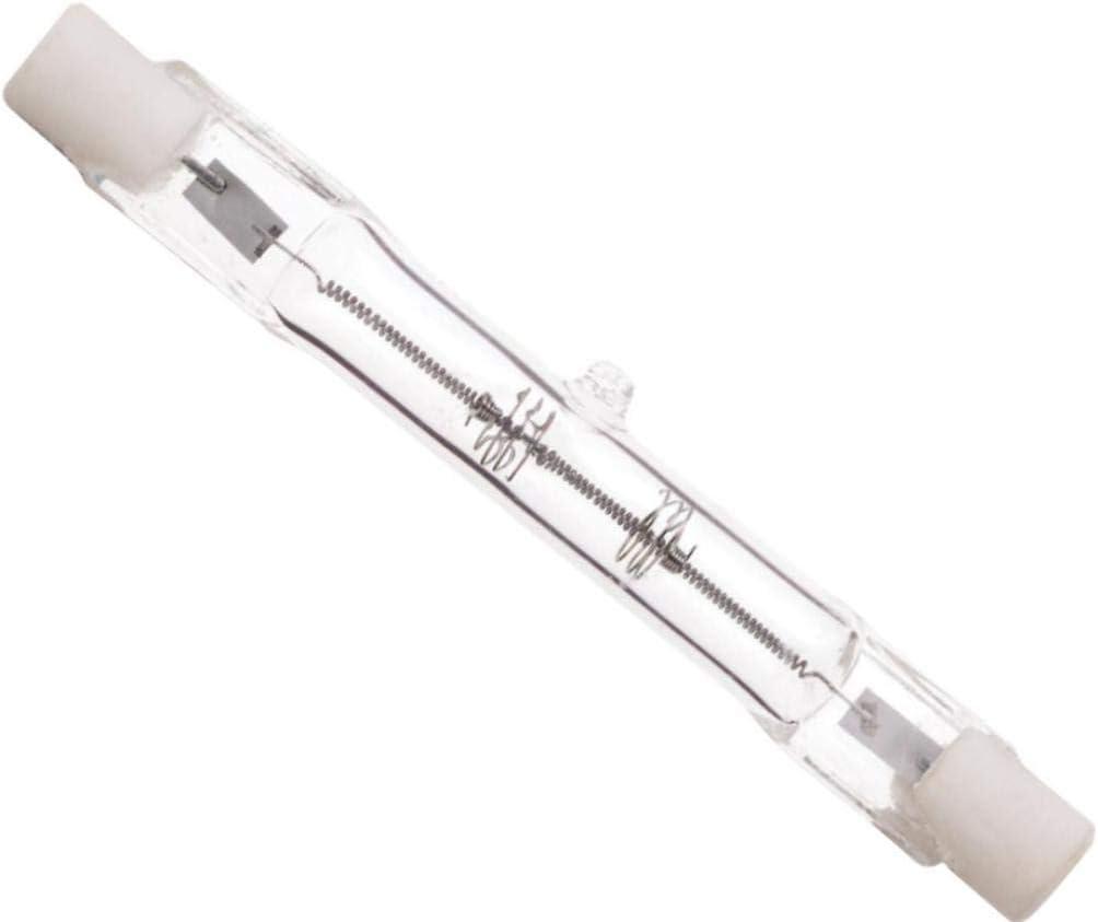 Satco S3183 75 Watt 1200 Lumens T3 Halogen Double Ended R7S Base 130 Volt Clear 78mm Light Bulb, Dimmable Satco S3183 75 Watt 1200 Lumens T3 Halogen Double Ended R7S Base 130 Volt Clear 78mm Light Bulb, Dimmable