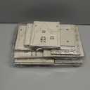 Hiboom 12 Pcs DIY Christmas Village Sets Wood Village Houses with Fence Christmas Mini Wooden House Gift for Winter Xmas Party Decorations