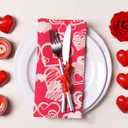 2 x Gatherfun Valentines Party Disposable Napkins Heart Love Paper Napkins for Valentine's, Weddings, Engagements, Anniversaries, Bridal Showers, Birthday Party Supplies 3-Ply 50 Pack