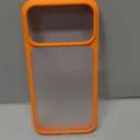 TORRAS Shockproof for iPhone 17 Pro Max Case with Camera Control Button, [12FT Military Grade Drop Protection] Enhanced Grip & Soft Touch Translucent 17 Pro Max Case with DIY Buttons, Neon Orange