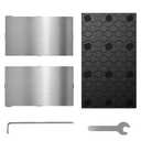 Upgraded Resin 3D Printer Magnetic Printing Platform, 2PCS Flexible Spring Steel Building Plate and 1PCS Steel Base Platform Compatible with ELEGOO Saturn 4 / Saturn 4 Ultra 3D Printer, 224x129mm