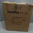 Creative Co-Op Resin Flamingo Table Lamp with Linen Shade, Gold Finish, 32"